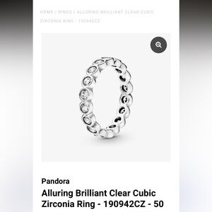 Alluring Pandora ring size 6